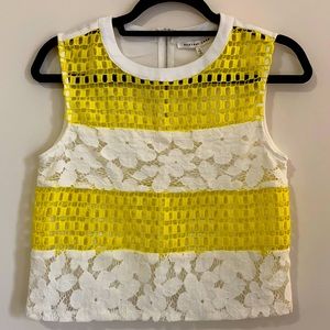 Endless Rose Yellow & White Top